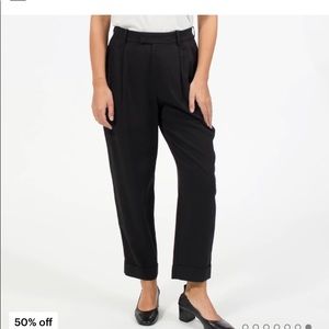 Everlane Black Put-Together Pleat Pant
